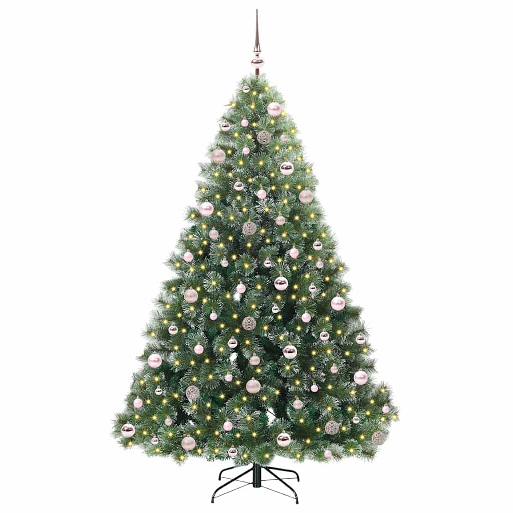 Sapin de Noël artificiel avec 300 LED Vert 210 cm PE et PVC - XIOS