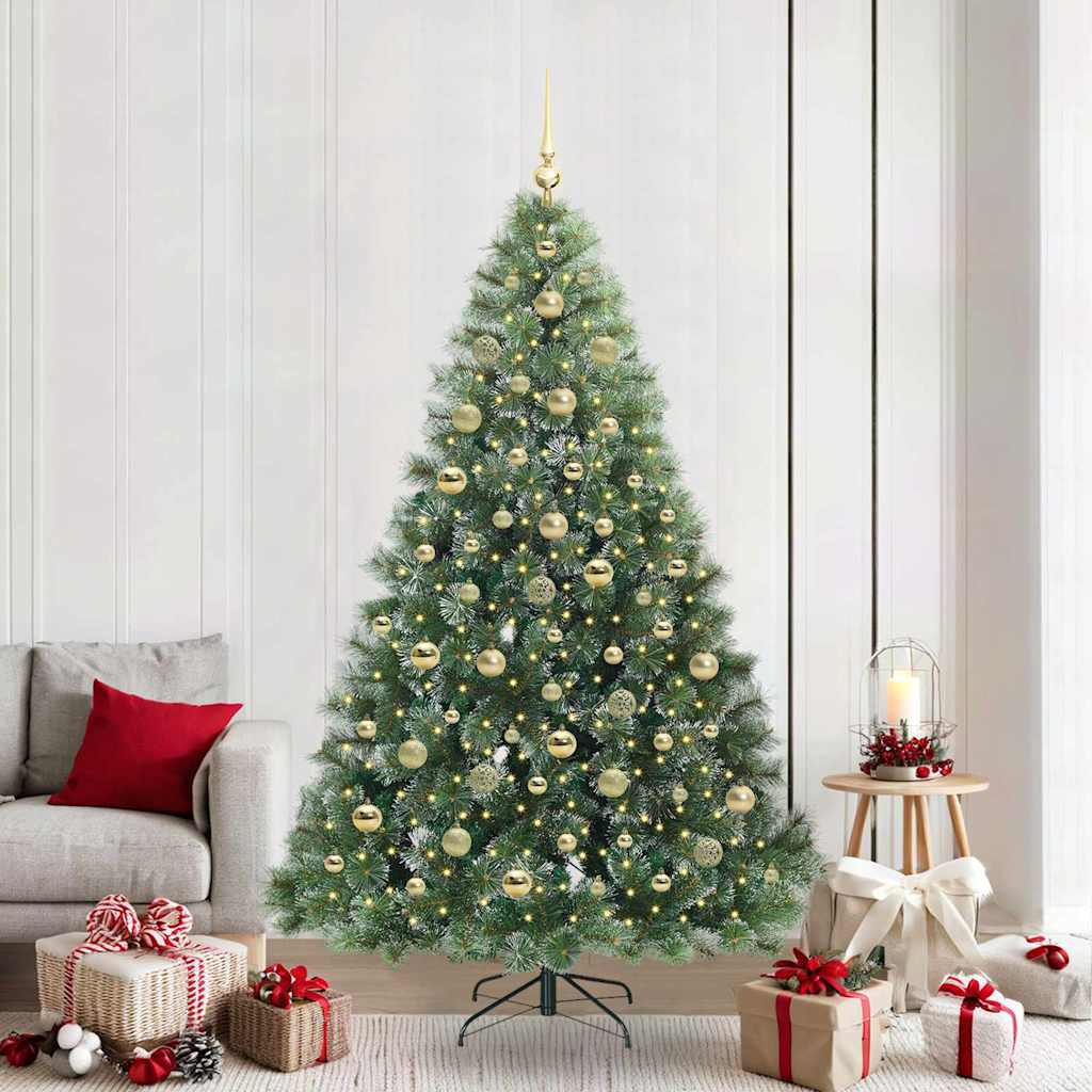 Sapin de Noël artificiel avec 300 LED Vert 210 cm PE et PVC - XIOS