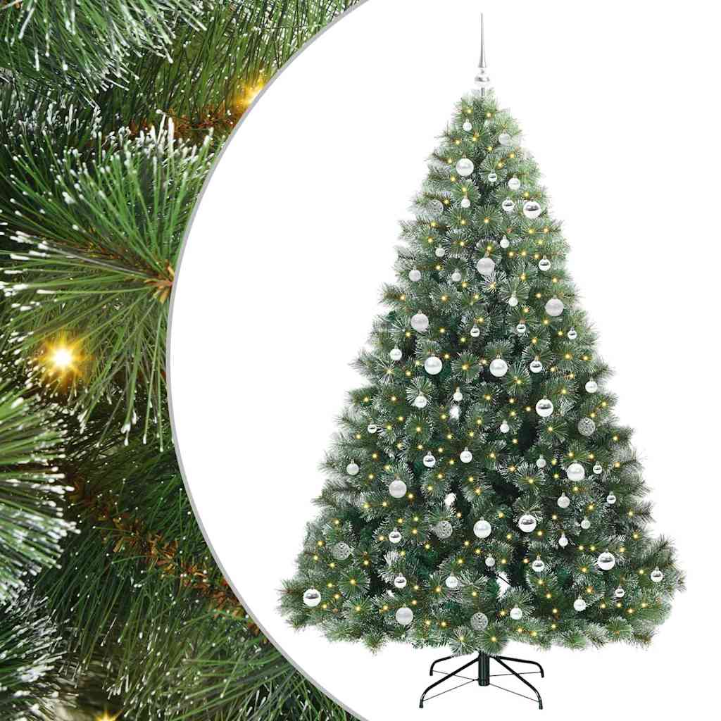 Sapin de Noël artificiel avec 300 LED Vert 210 cm PE et PVC - XIOS