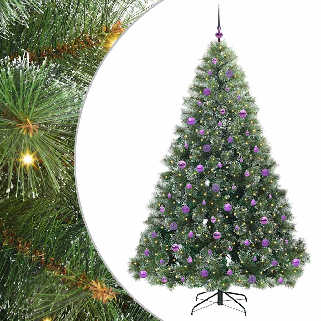 Sapin de Noël artificiel avec 300 LED Vert 210 cm PE et PVC - XIOS