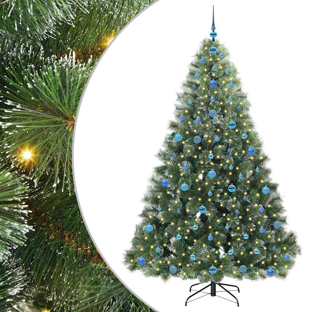 Sapin de Noël artificiel avec 300 LED Vert 210 cm PE et PVC - XIOS