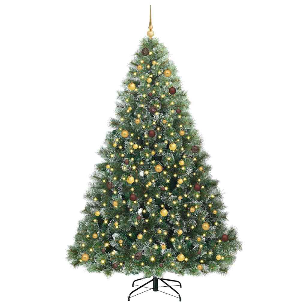 Sapin de Noël artificiel avec 300 LED Vert 240 cm PE et PVC
