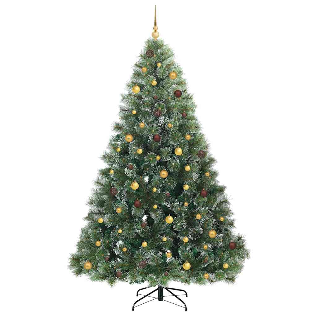 Sapin de Noël artificiel avec 300 LED Vert 240 cm PE et PVC
