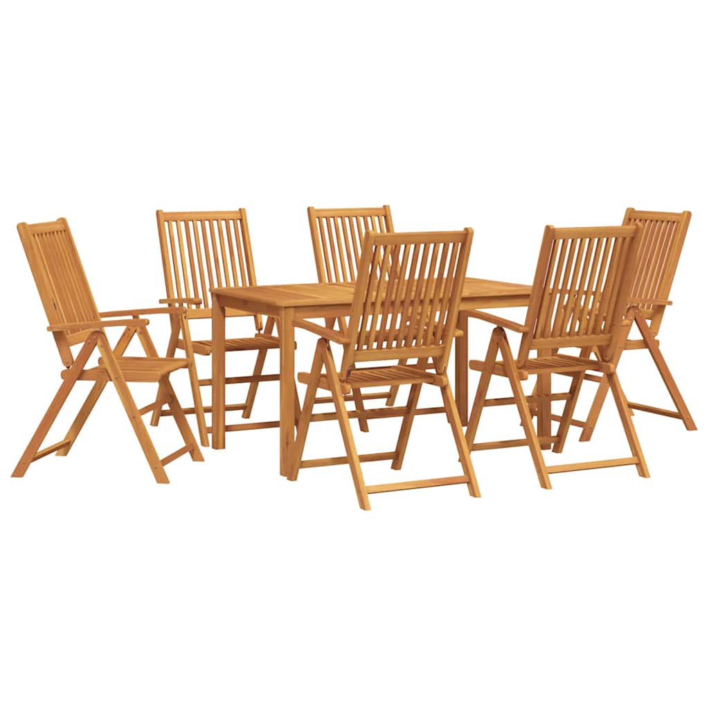 Ensemble de salle à manger pour jardin Pliable 7 pcs Marron - XIOS