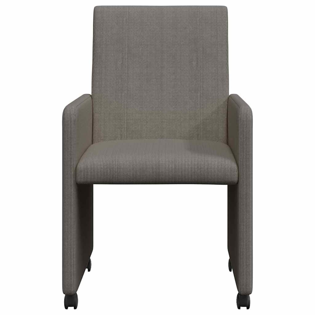 Chaises de Salle à Manger avec Roues 2 pcs Gris clair - XIOS