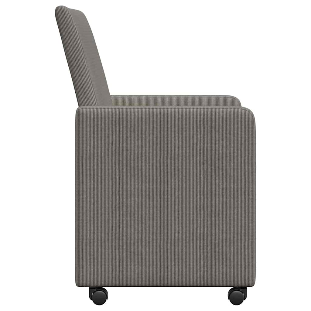 Chaises de Salle à Manger avec Roues 2 pcs Gris clair - XIOS