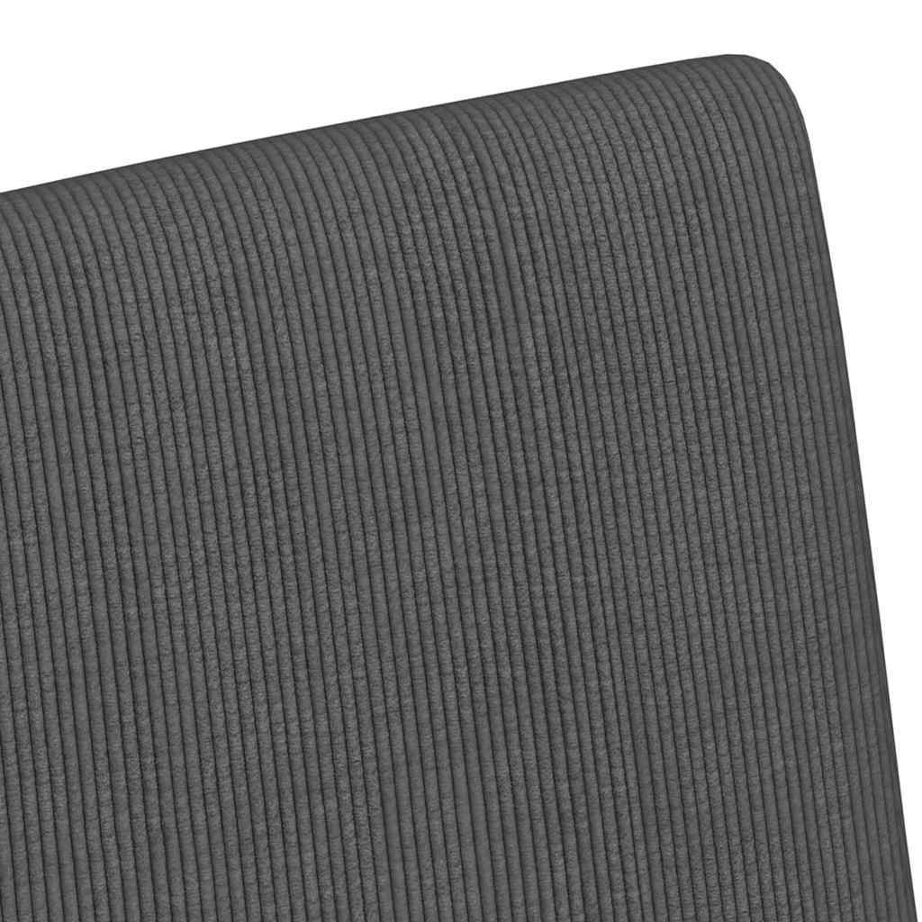 Chaises de Salle à Manger avec Roues 2 pcs Gris foncé - XIOS