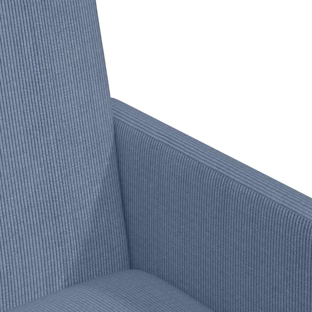 Chaises de Salle à Manger avec Roues 2 pcs Bleu 57 x 66 x 94 cm - XIOS