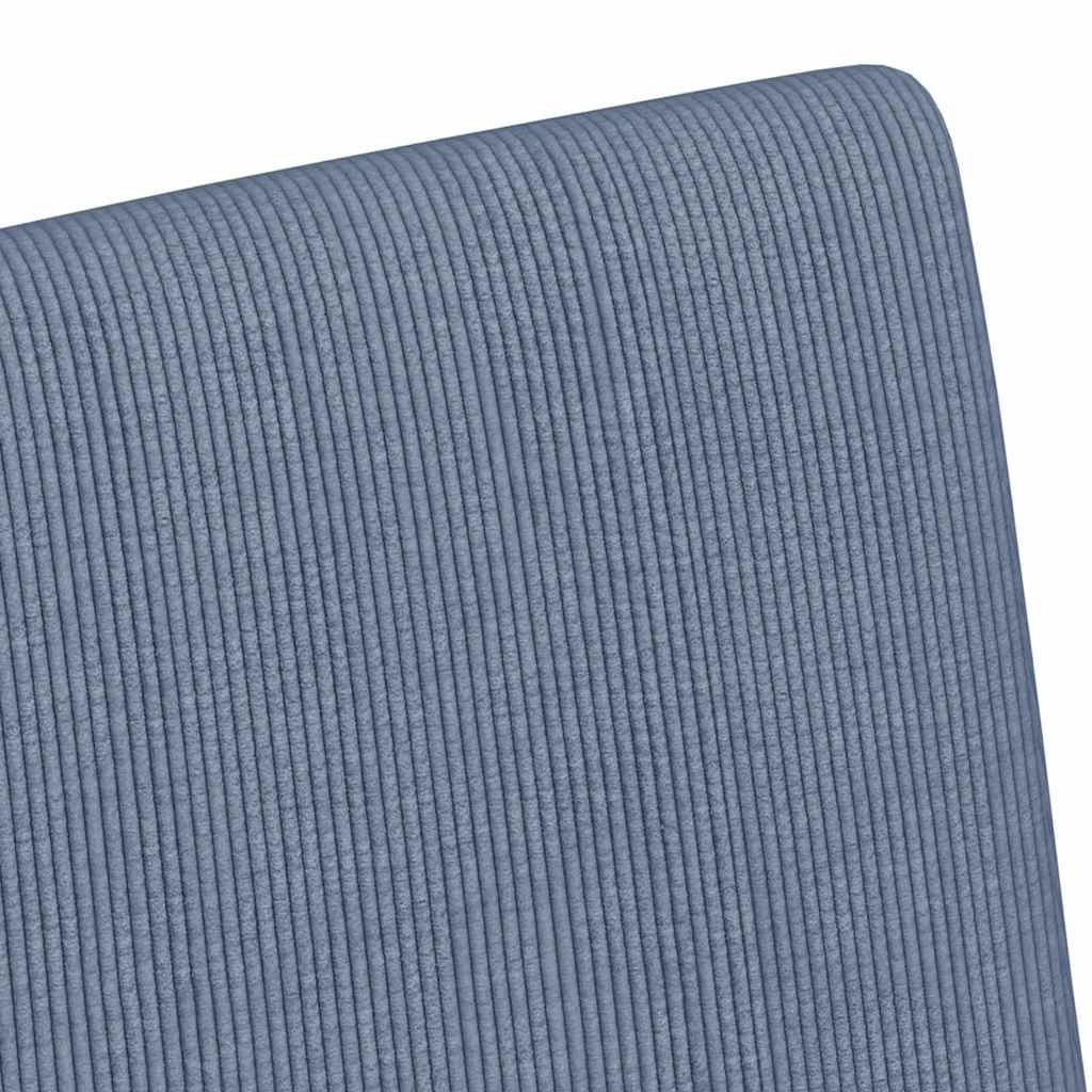 Chaises de Salle à Manger avec Roues 2 pcs Bleu 57 x 66 x 94 cm - XIOS