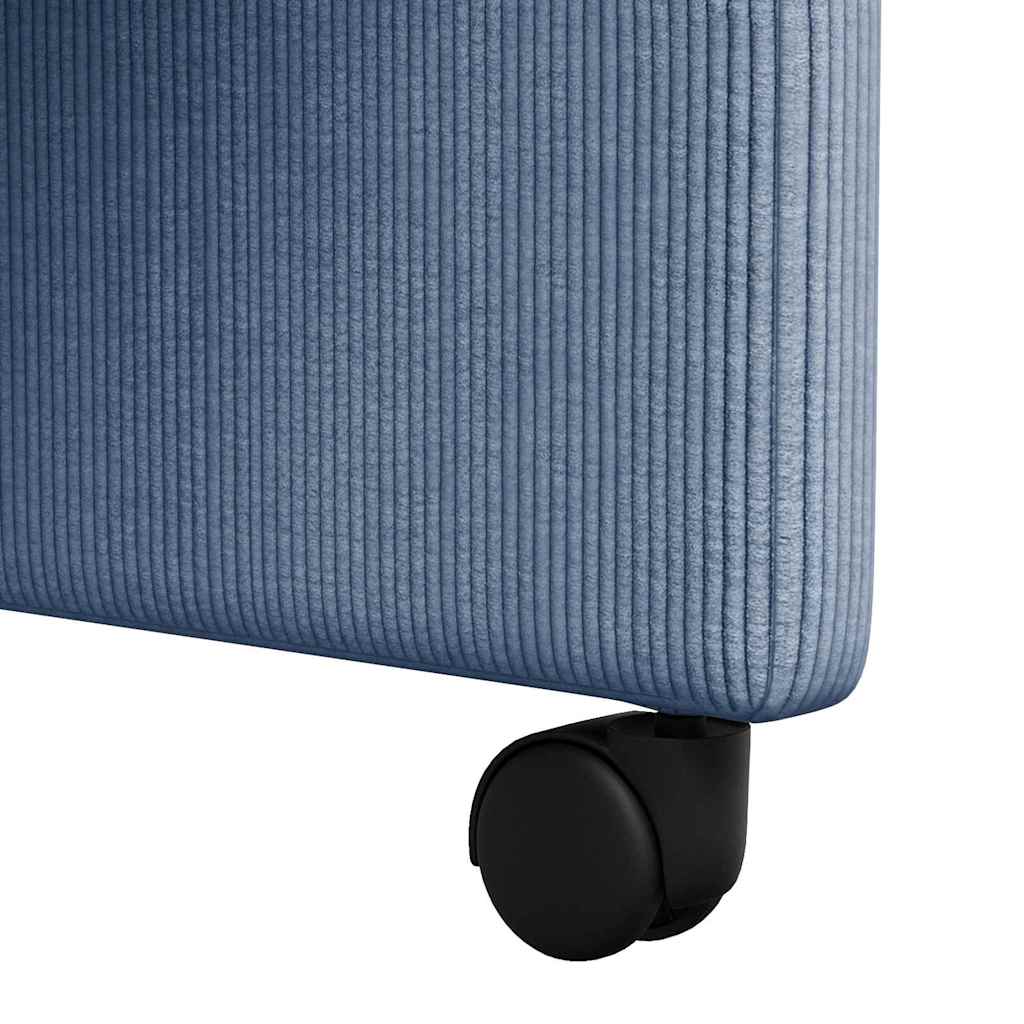 Chaises de Salle à Manger avec Roues 2 pcs Bleu 57 x 66 x 94 cm - XIOS