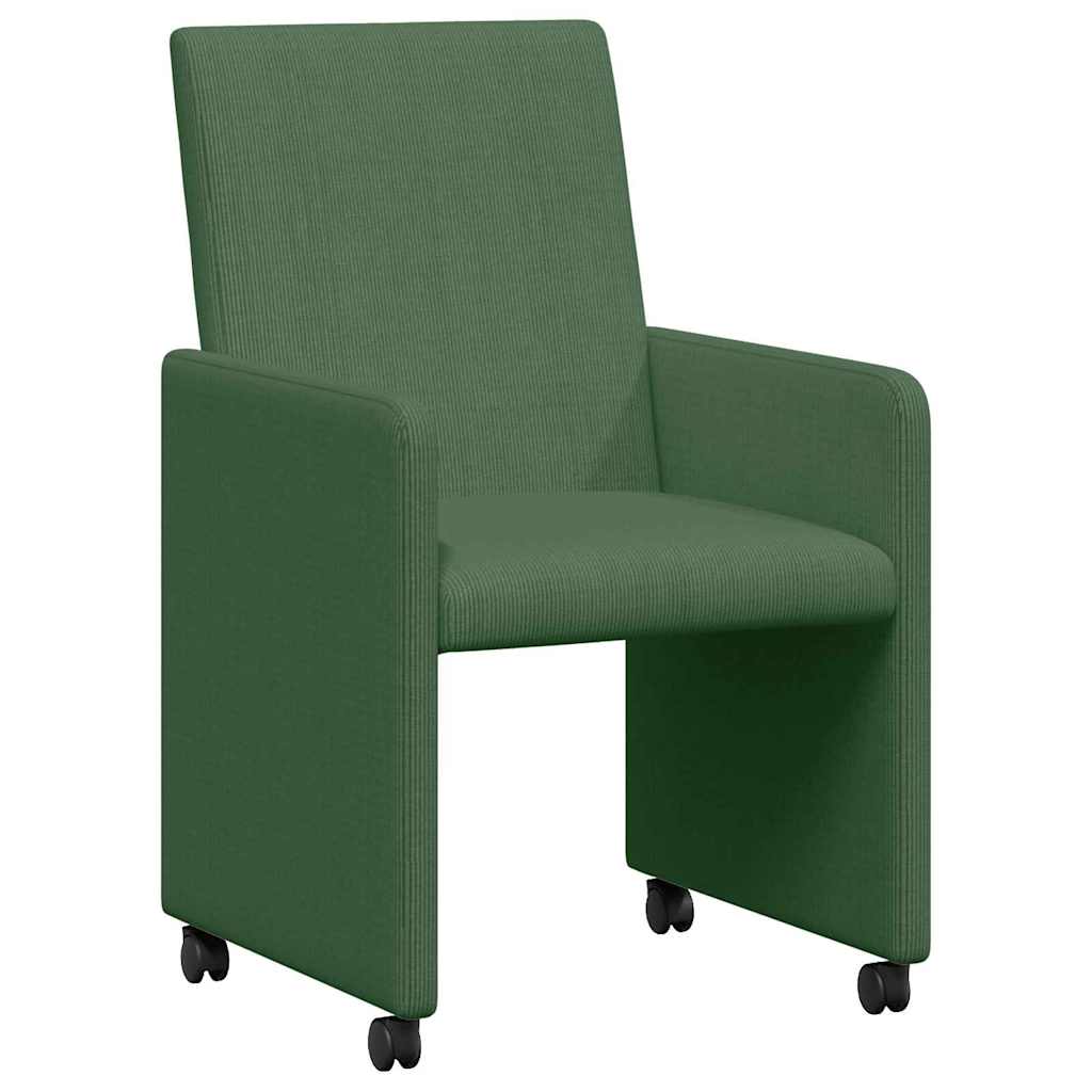 Chaises de Salle à Manger avec Roues 2 pcs Vert gris - XIOS