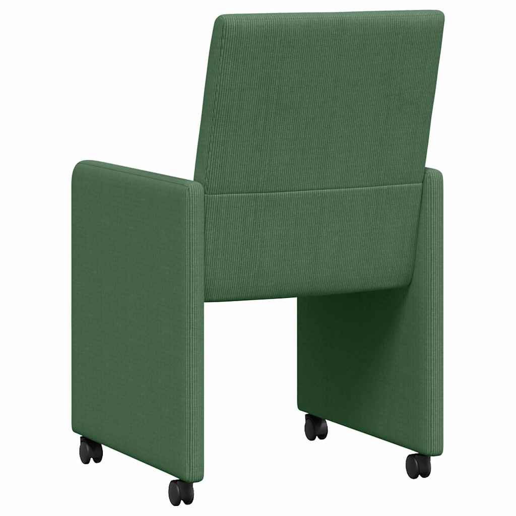 Chaises de Salle à Manger avec Roues 2 pcs Vert gris - XIOS