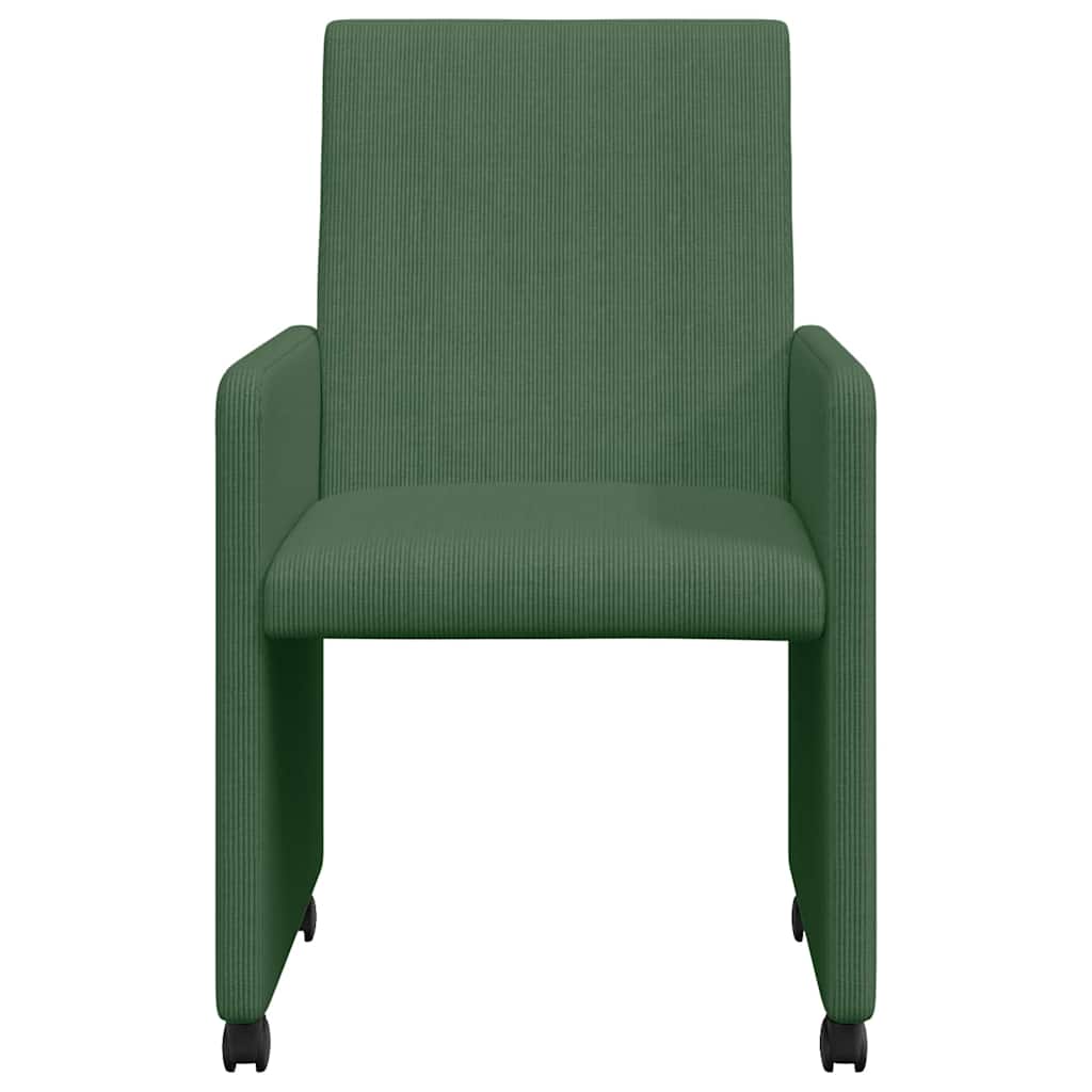 Chaises de Salle à Manger avec Roues 2 pcs Vert gris - XIOS