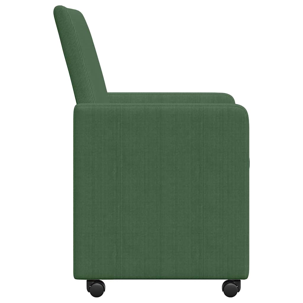 Chaises de Salle à Manger avec Roues 2 pcs Vert gris - XIOS