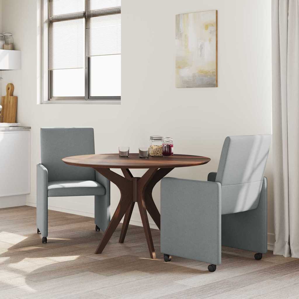 Chaises de Salle à Manger avec Roues 2 pcs Gris clair - XIOS