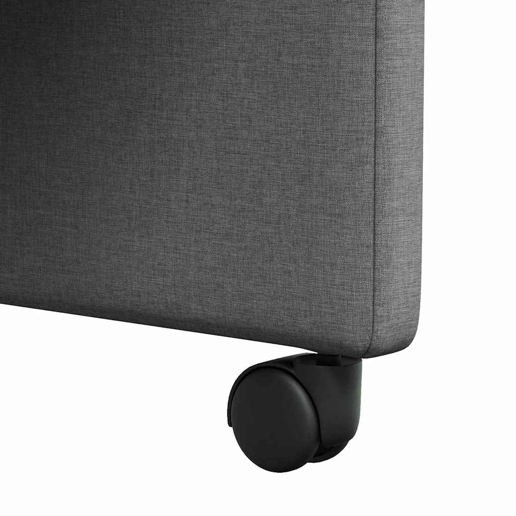 Chaises de Salle à Manger avec Roues 2 pcs Gris foncé - XIOS