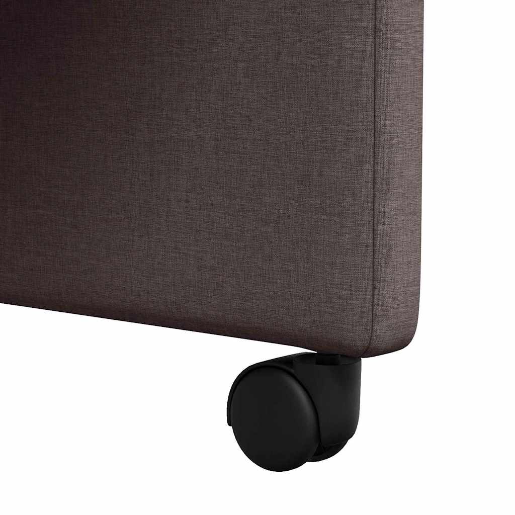 Chaises de Salle à Manger avec Roues 2 pcs Marron foncé - XIOS