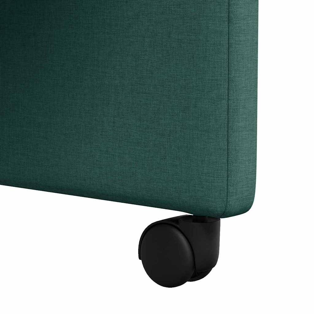 Chaises de Salle à Manger avec Roues 2 pcs Vert foncé - XIOS