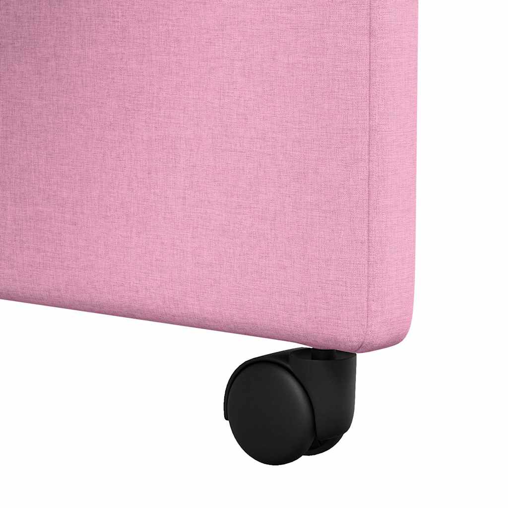 Chaises de Salle à Manger avec Roues 2 pcs Rose 57 x 66 x 94 cm - XIOS