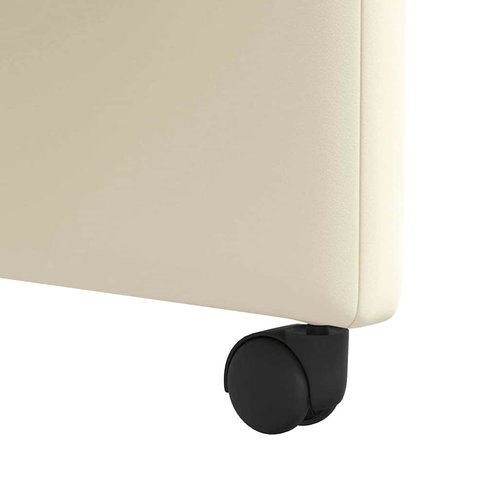 Chaises de Salle à Manger avec Roues avec des roues 2 pcs Crème - XIOS