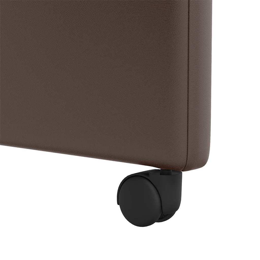 Chaises de Salle à Manger avec Roues 2 pcs Marron - XIOS