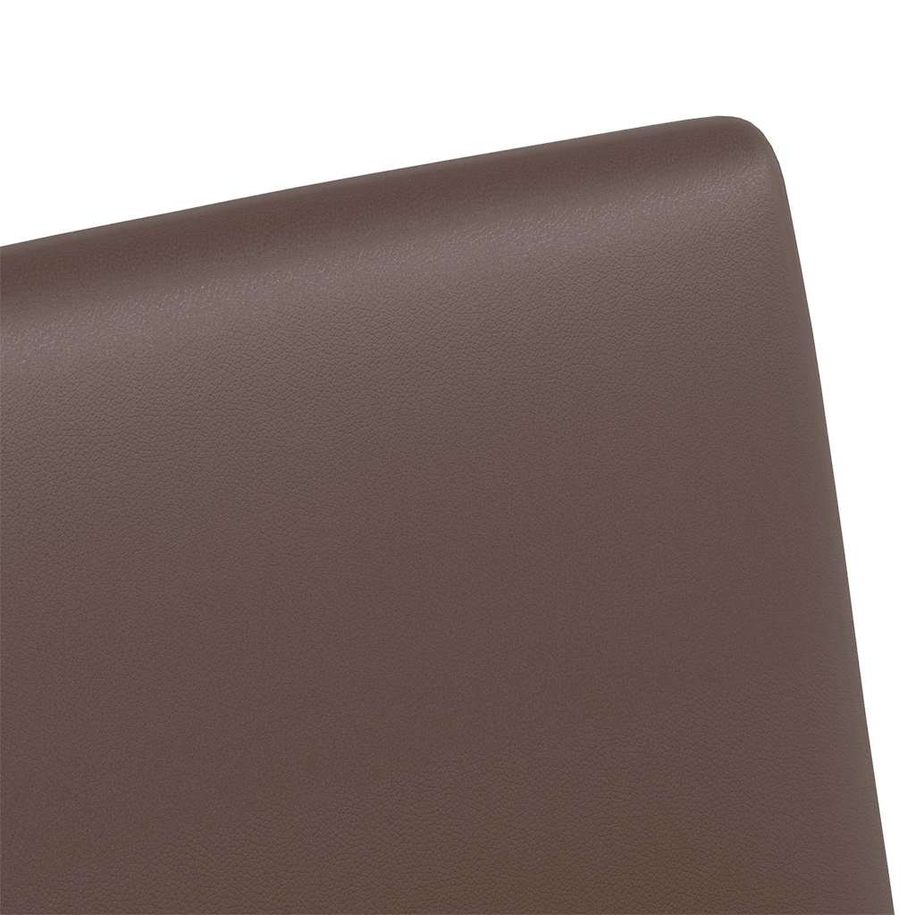 Chaises de Salle à Manger avec Roues 2 pcs Marron - XIOS