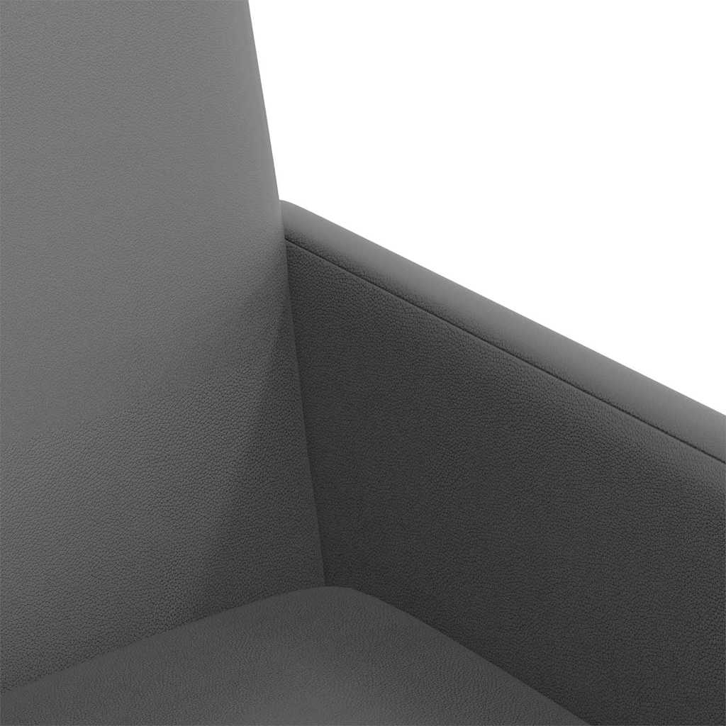 Chaises de salle à manger 2 pcs Gris 57 x 66 x 94 cm Faux cuir - XIOS