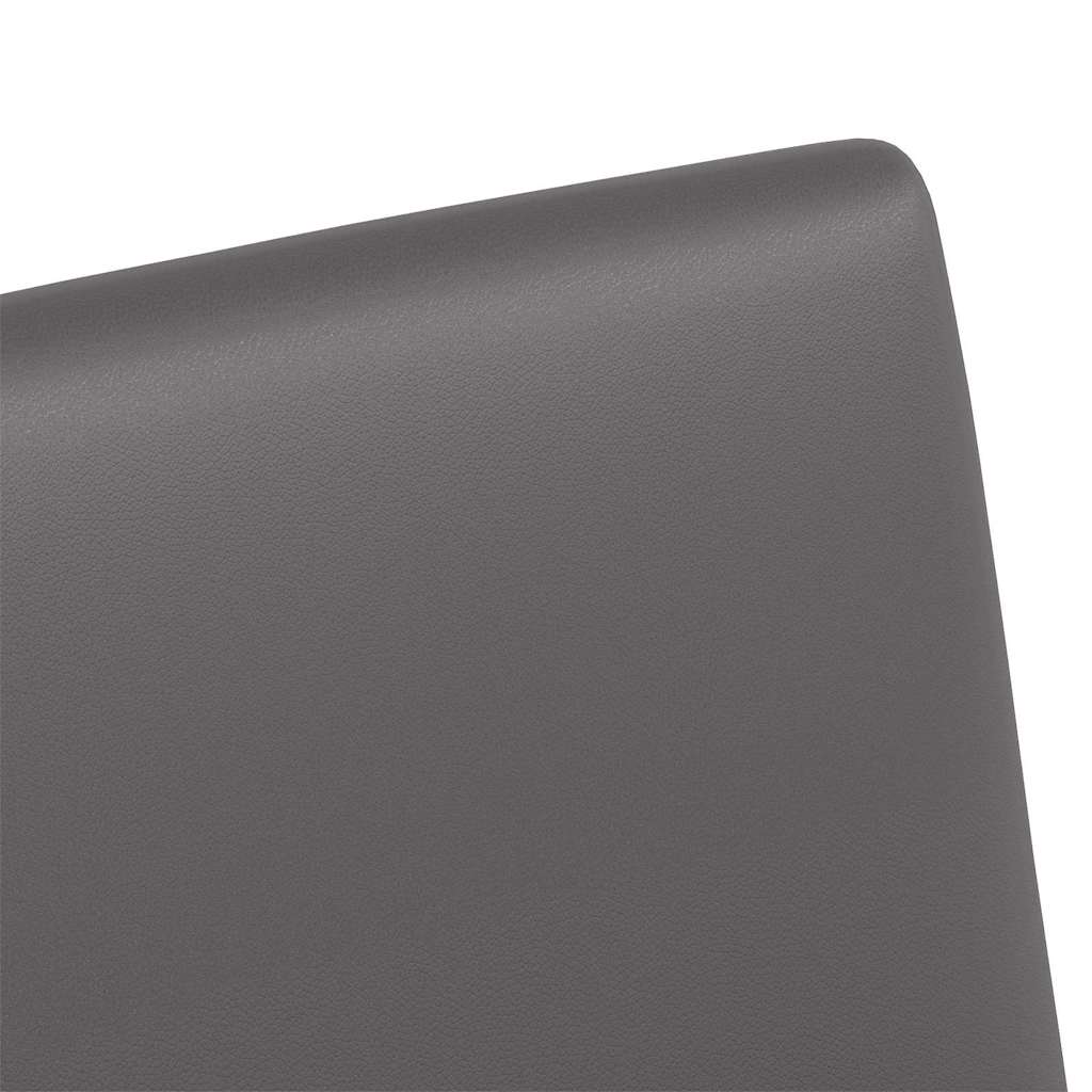 Chaises de Salle à Manger avec Roues 2 pcs Gris 57 x 66 x 94 cm - XIOS