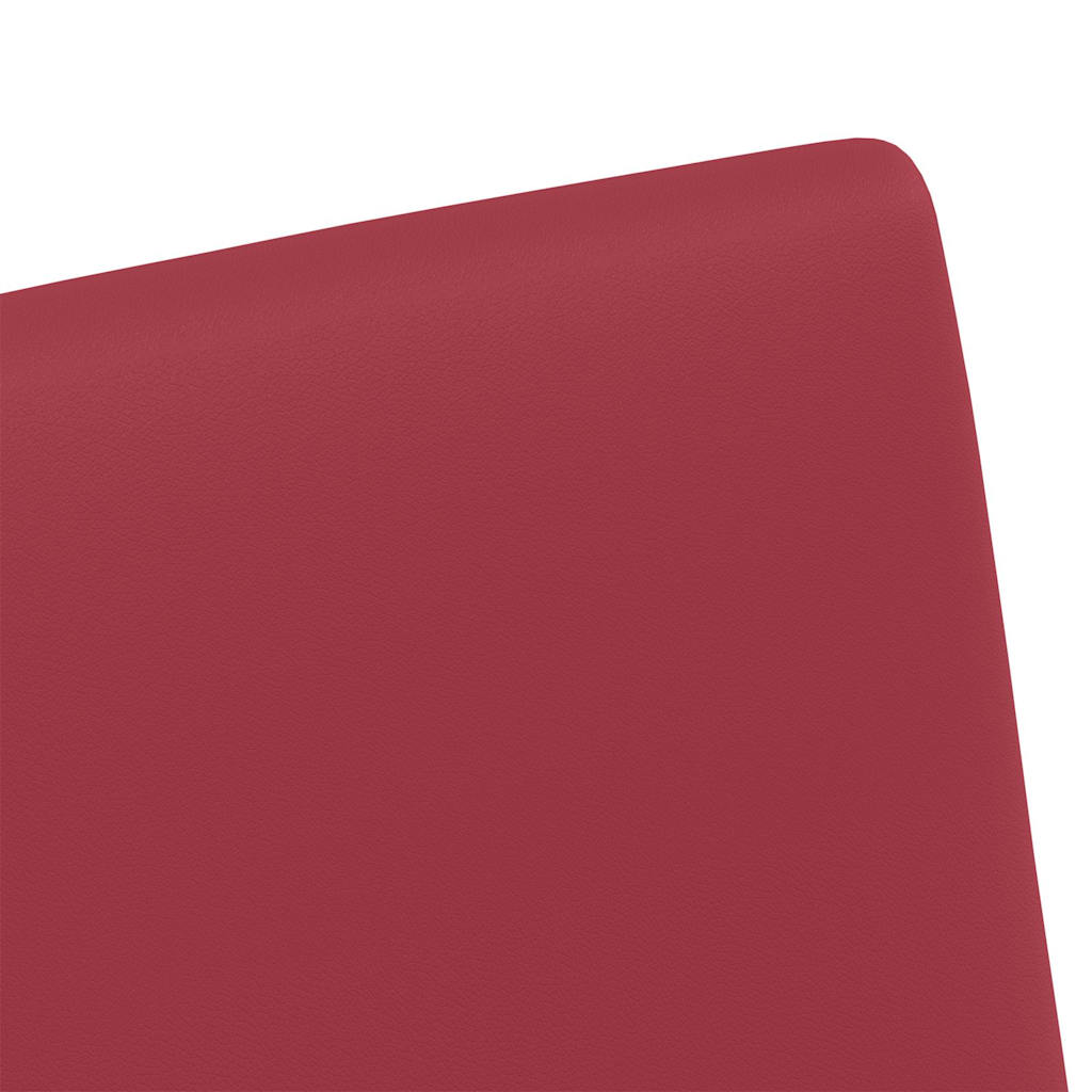 Chaises de Salle à Manger avec Roues 2 pcs Rouge bordeaux - XIOS