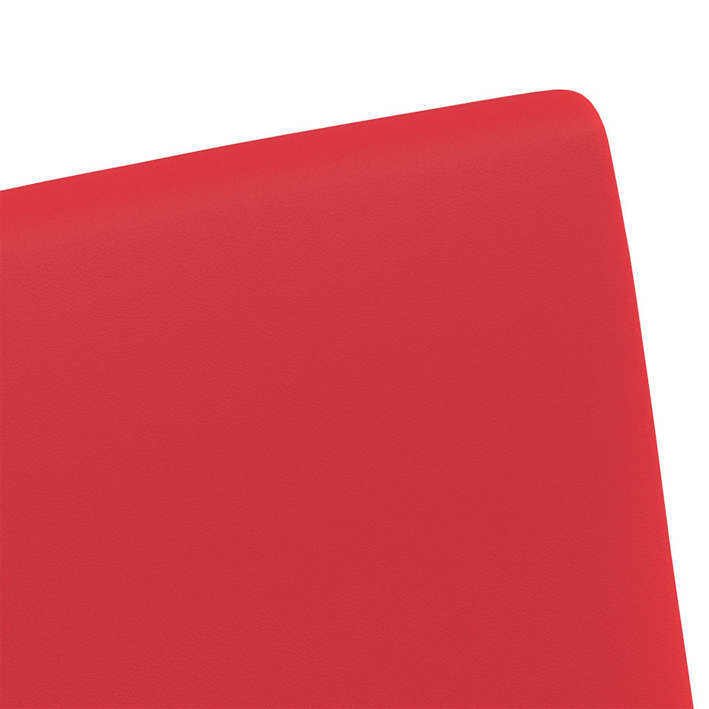 Chaises de Salle à Manger avec Roues avec des roues 2 pcs Rouge - XIOS