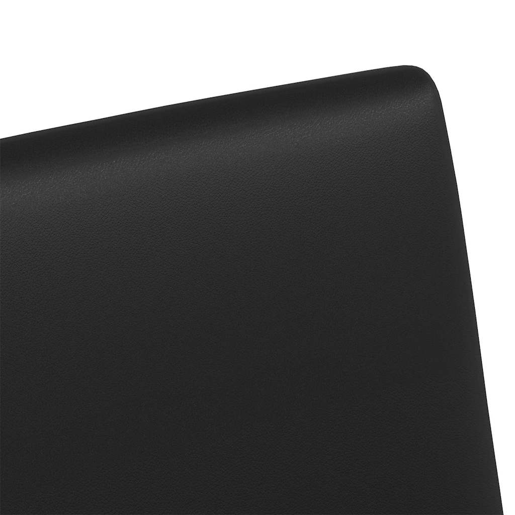 Chaises de Salle à Manger avec Roues 2 pcs Noir 57 x 66 x 94 cm - XIOS