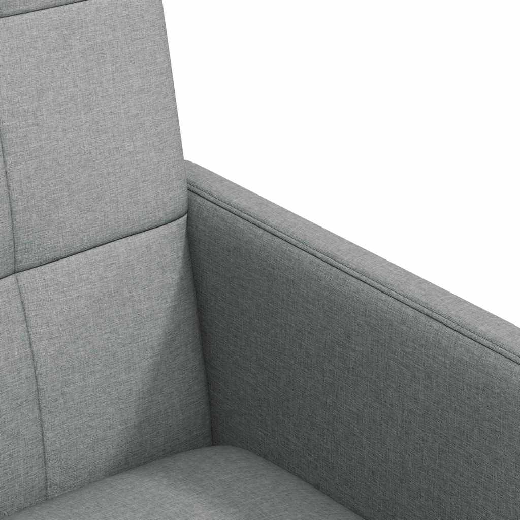 Chaises de Salle à Manger avec Roues 2 pcs Gris clair tissu - XIOS