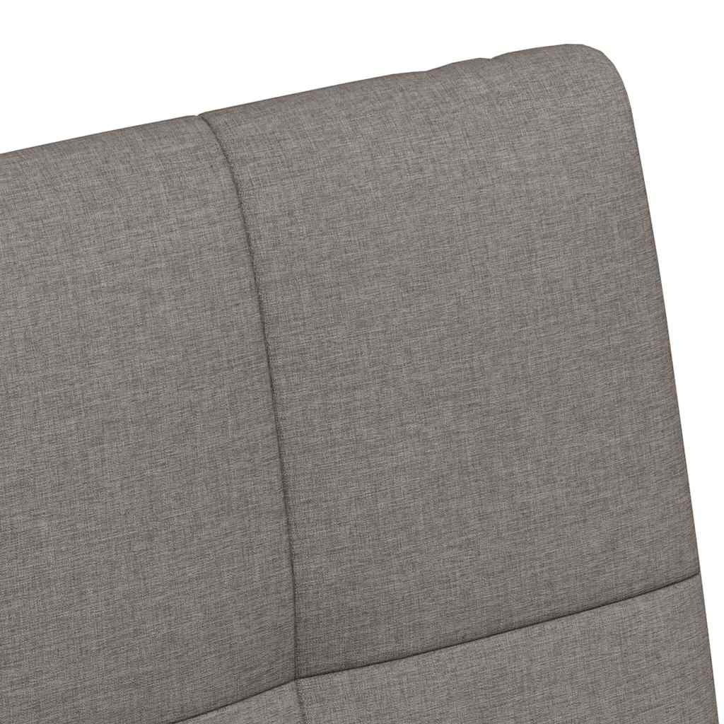 Chaises de Salle à Manger avec Roues 2 pcs Taupe tissu - XIOS