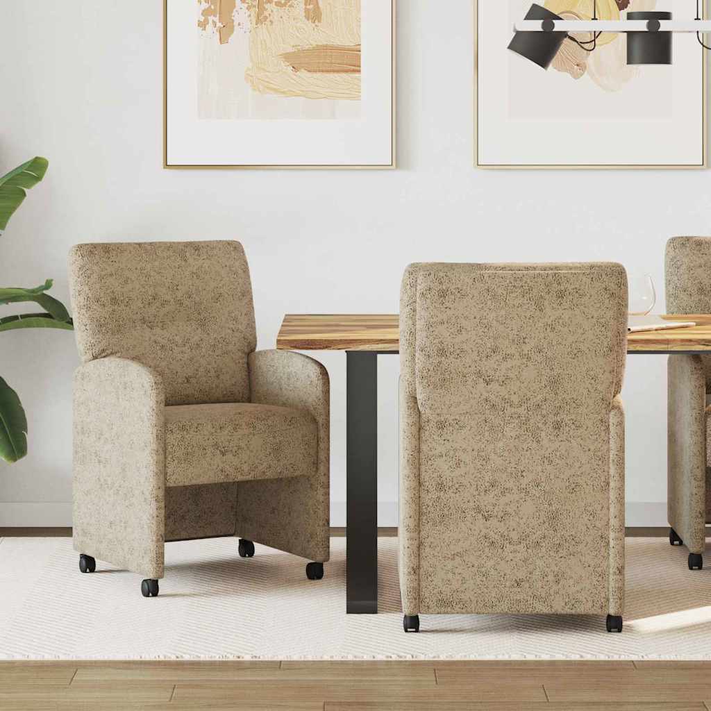 Chaises de Salle à Manger avec Roues 2 pcs Gris clair - XIOS