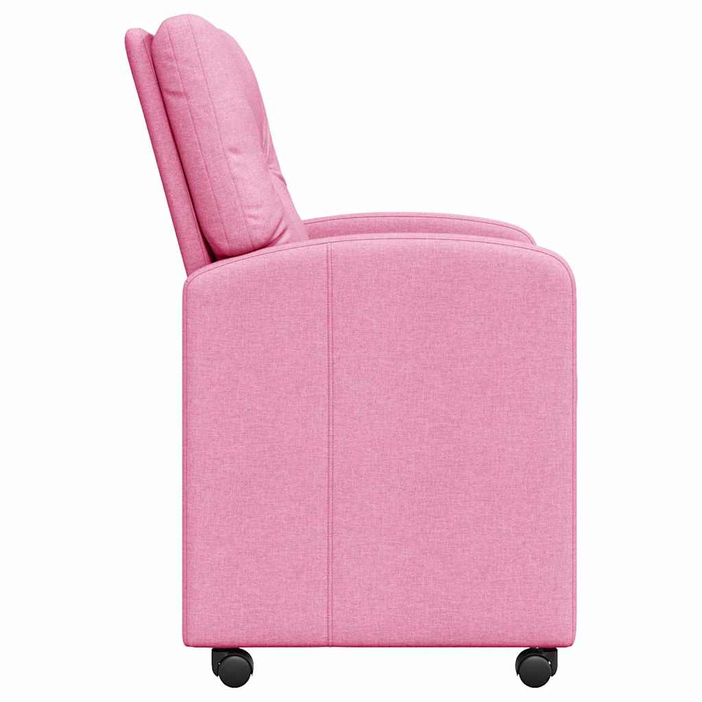 Chaises de Salle à Manger avec Roues 2 pcs Rose 57 x 67 x 95 cm - XIOS