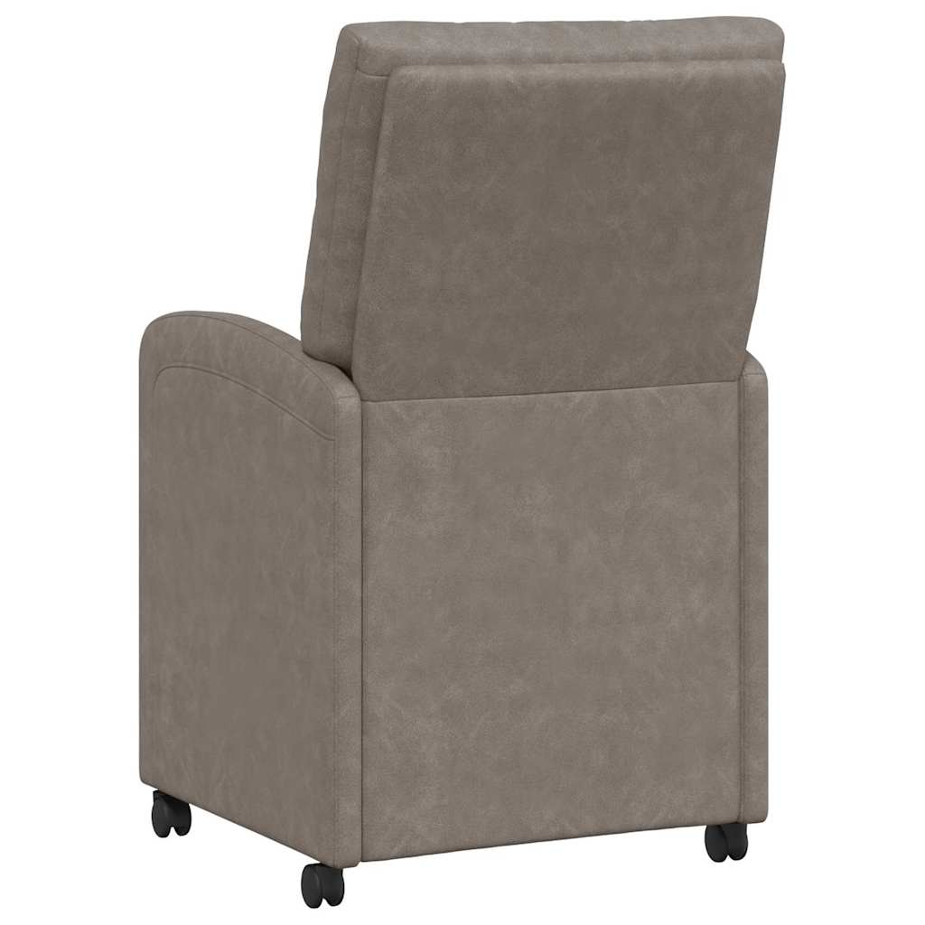 Chaises de Salle à Manger avec Roues 2 pcs Gris 58 x 67 x 97 cm - XIOS