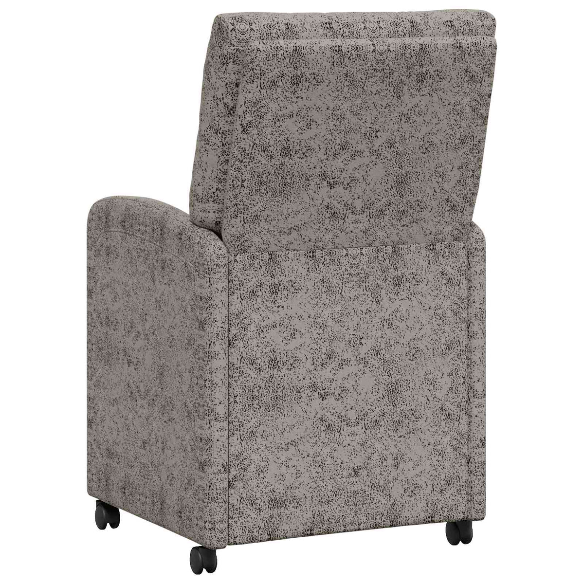 Chaises de Salle à Manger avec Roues 2 pc Simili daim