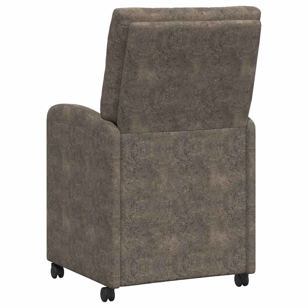 Chaises de Salle à Manger avec Roues 2 pcs Gris foncé - XIOS