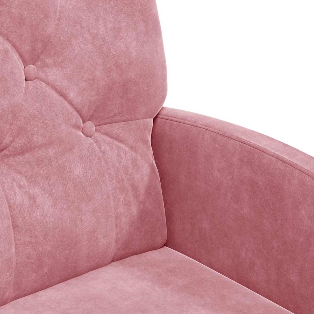 Chaises de Salle à Manger avec Roues 2 pcs Rose 58 x 67 x 97 cm - XIOS