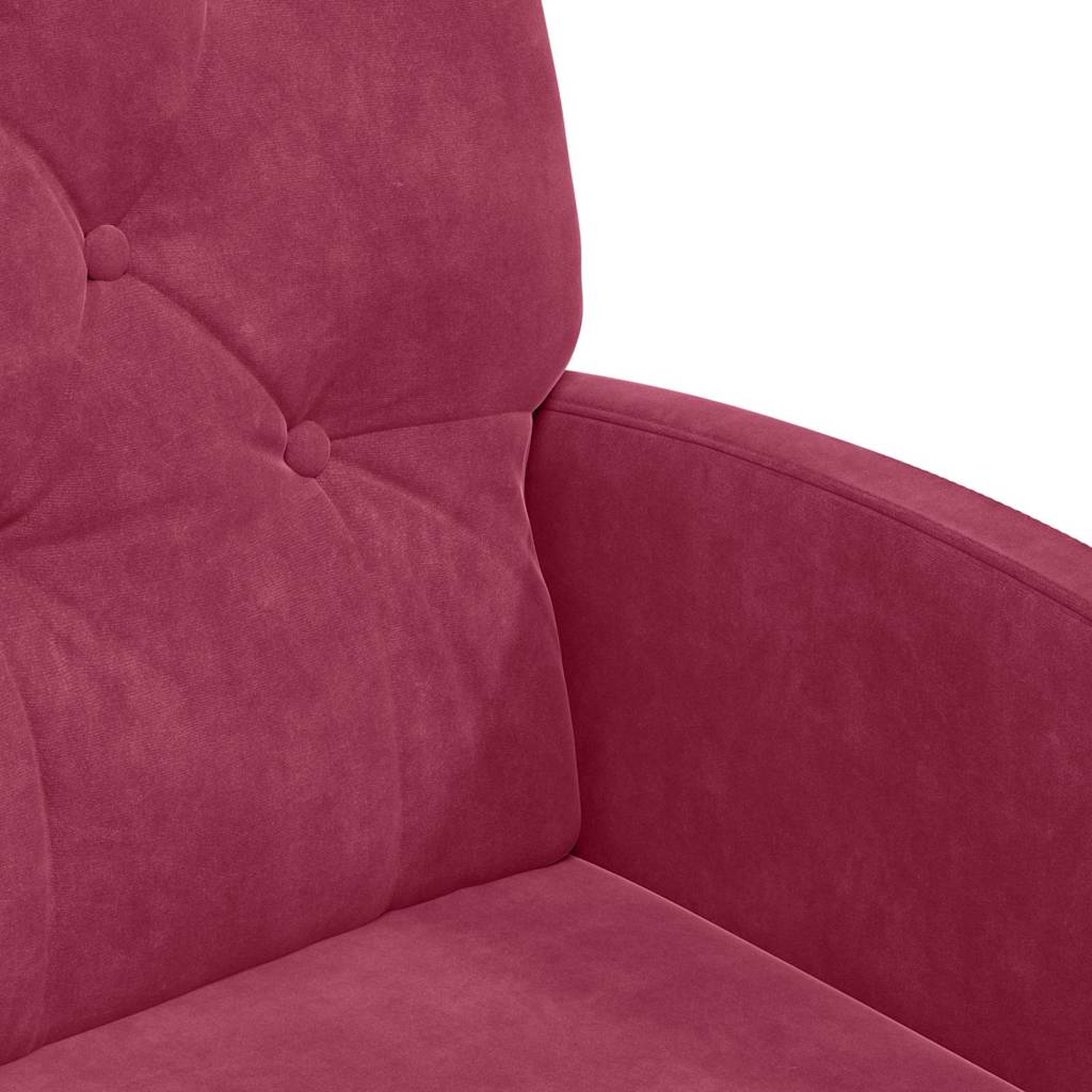 Chaises de Salle à Manger avec Roues 2 pcs Bordeaux Velours - XIOS