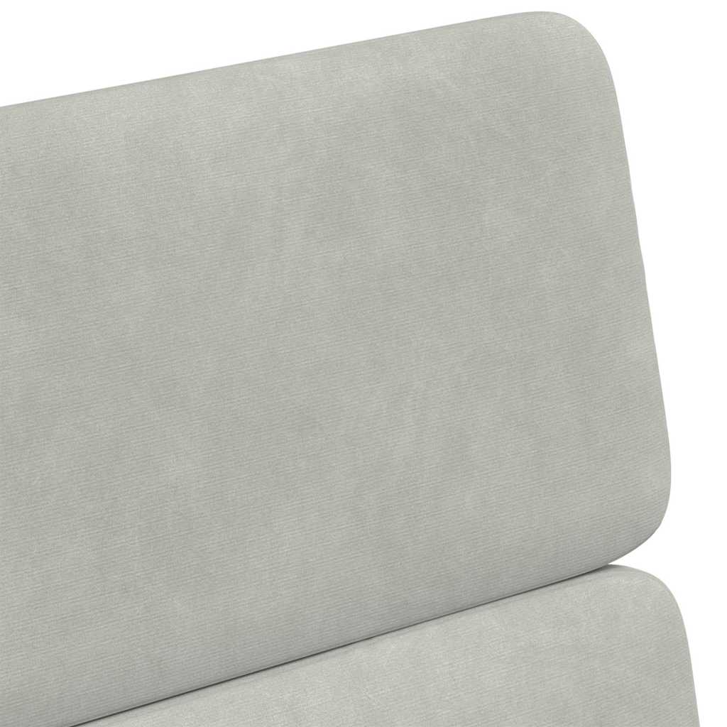 Chaises de Salle à Manger avec Roues 2 pcs Gris clair Velours - XIOS