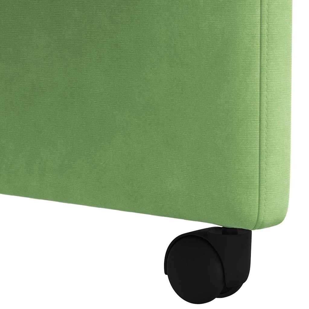 Chaises de Salle à Manger avec Roues 2 pcs Vert clair Velours - XIOS