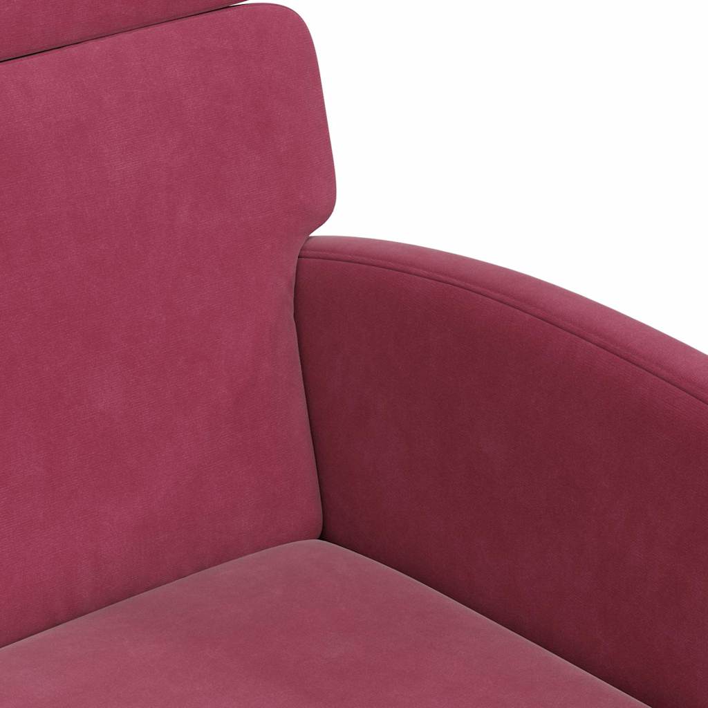Chaises de Salle à Manger avec Roues 2 pcs Bordeaux Velours - XIOS