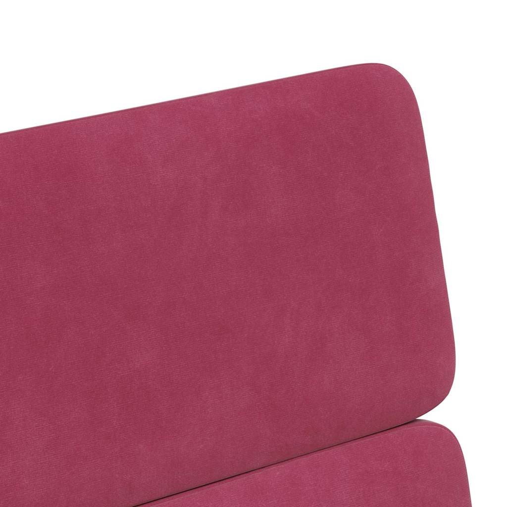 Chaises de Salle à Manger avec Roues 2 pcs Bordeaux Velours - XIOS