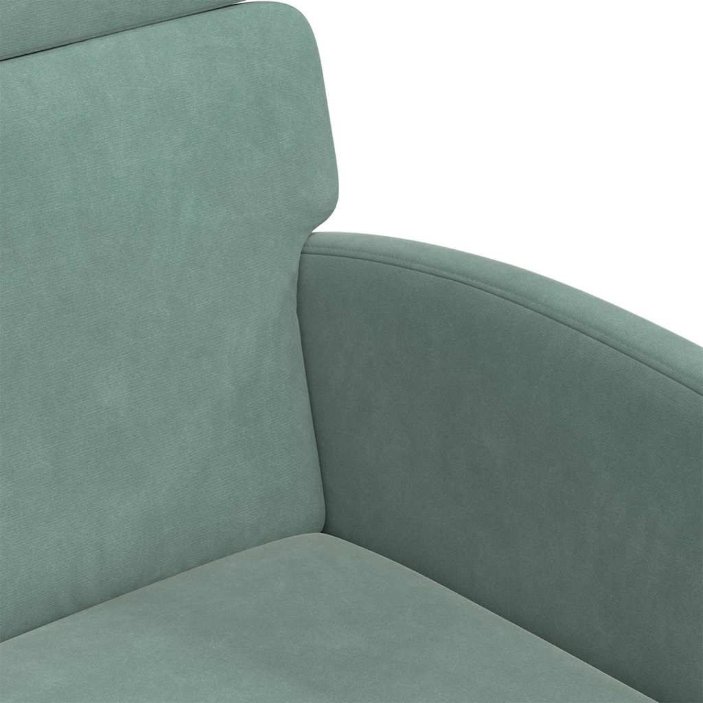 Chaises de Salle à Manger avec Roues 2 pcs Vert marin Velours - XIOS