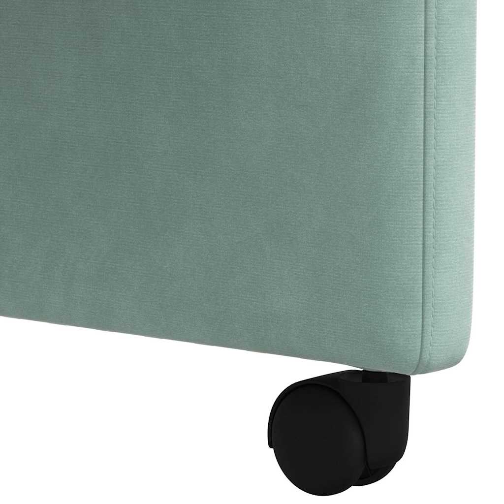 Chaises de Salle à Manger avec Roues 2 pcs Vert marin Velours - XIOS