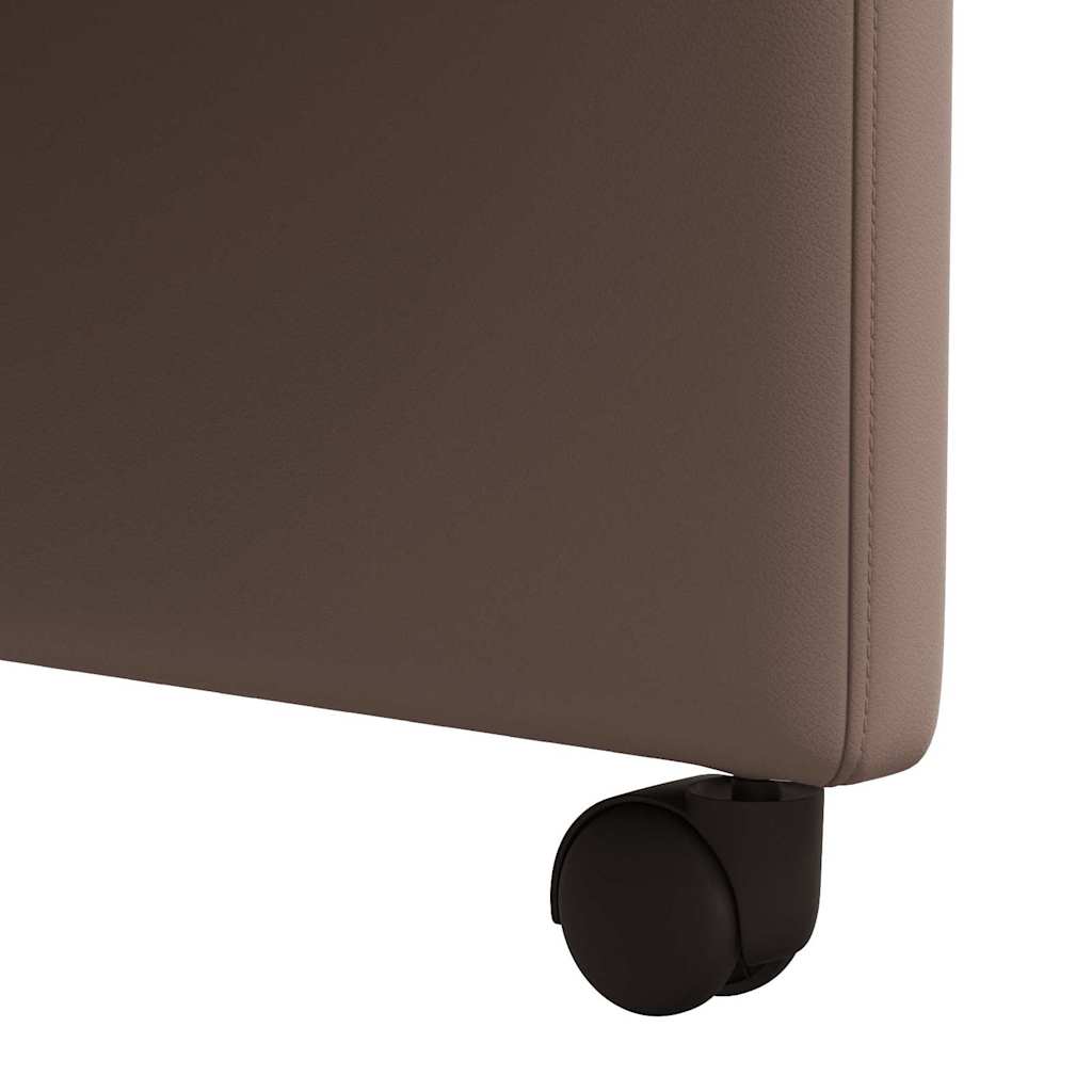 Chaises de Salle à Manger avec Roues 2 pcs Marron - XIOS