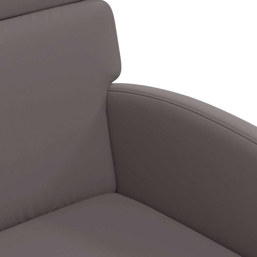 Chaises de Salle à Manger avec Roues 2 pcs Gris 58 x 65 x 98 cm - XIOS
