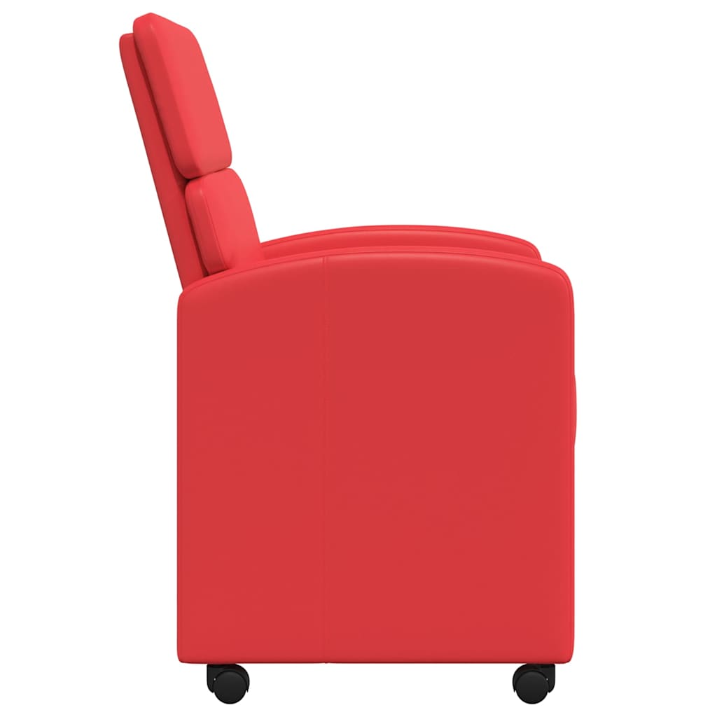 Chaises de Salle à Manger avec Roues avec des roues 2 pcs Rouge - XIOS