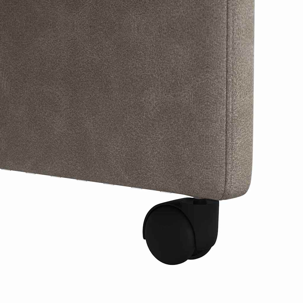 Chaises de Salle à Manger avec Roues 2 pcs Gris 58 x 67 x 97 cm - XIOS